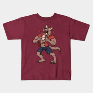 Howling Werewolf Kids T-Shirt